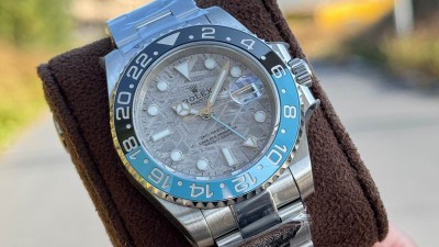 롤*스 GMT MASTER2 커스텀 터콰이즈블루 투톤 메테오라이트 다이얼