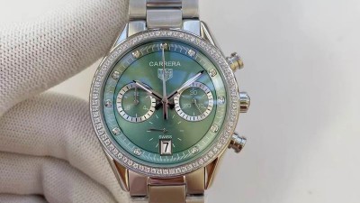 태*호이어 Carrera Calibre 16 Chronograph 다이아세팅 민트