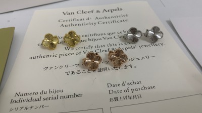 반ㅋ리프 빈티지 알함브라 기요세 이어링