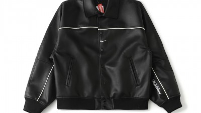 [GOOD] 슈ㅍ림 X 나이키 레더 바시티 자켓 2컬러