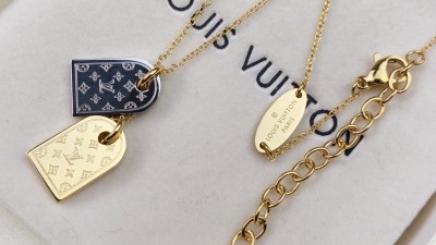 루ㅇ비통 나노그램 펜던트 목걸이