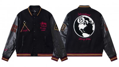 [NORMAL] 공용 스ㅌ시 8볼 시리즈 40주년 바시티 자켓