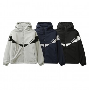 [NORMAL] 공용 아ㄷ다스 배색 자수 패딩 후드점퍼 3컬러