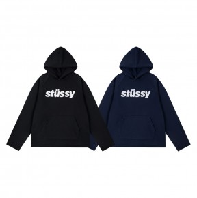 [NORMAL] 공용 스ㅌ시 빈티지 로고 패치 후드티 2컬러