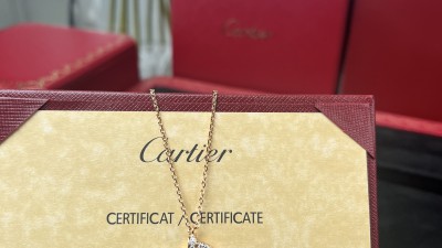 까ㄹ띠에 저스트 앵 끌루 펜던트 목걸이 다이아 풀파베