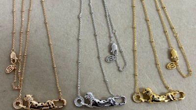 까ㄹ띠에 팬더 드 까르띠에 목걸이 3컬러 다이아 파베