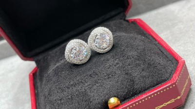 까ㄹ띠에 다무르 라지 이어링 다이아 풀파베