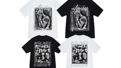 [NORMAL] 공용 스ㅌ시 X 골디 메탈헤즈 티셔츠 2컬러