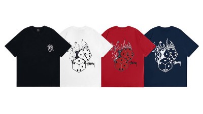 [NORMAL] 공용 스ㅌ시 파이어 다이스 티셔츠 4컬러