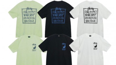 [NORMAL] 공용 스ㅌ시 x 아워레가시 프레임 피그먼트 다이드 티셔츠 3컬러