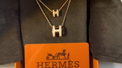 에ㄹ메스 팝아슈 펜던트 목걸이 미니 / 라지