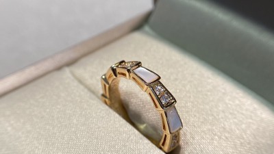 불ㄱ리 세르펜티 바이퍼 링 다이아 파베 슬림