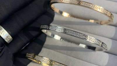 까ㄹ띠에 러브 브레이슬릿 다이아 풀파베 3컬러