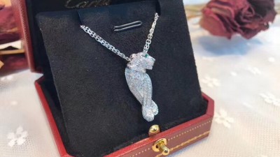 까ㄹ띠에 팬더 드 까르띠에 네크리스 다이아 풀파베