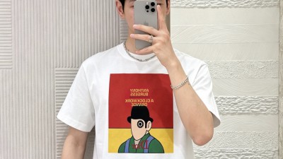 [공용][세일] 디ㅇ 북 커버 프린트 티셔츠