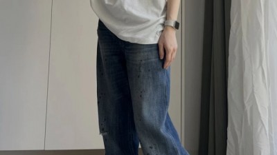 [공용][한정수량][세일] 아ㅋ네 스튜디오  레귤러핏 진 - 2021F