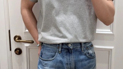 폴ㄹ 랄프로렌 코튼 크루넥 숏 슬리브 스웨터