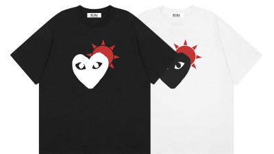 [공용][세일] 꼼ㄷ가르송 하트 티셔츠 2컬러
