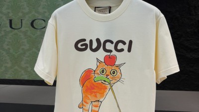 [공용] 구ㅉ 프린트 코튼 티셔츠