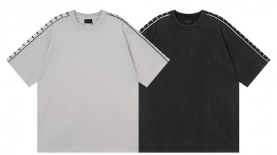 [공용] 발ㄹ시아가 스트라이프 미디엄 핏 티셔츠 2컬러