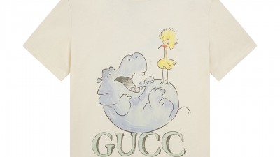 [공용] 구ㅉ 프린트 코튼 저지 티셔츠