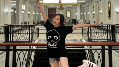 [공용][세일] 꼼ㄷ가르송 인버티드 하트 로고 티셔츠 2컬러