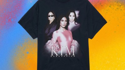 [공용] 발ㄹ시아가 킴 카다시안 오버사이즈 코튼 저지 티셔츠