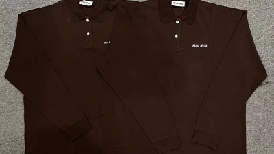 [공용] 미ㅇ미우 코튼 피케 폴로 셔츠