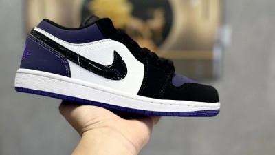 [공용] 나ㅇ키  조던 1 로우 코트 퍼플