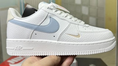 [공용] 나ㅇ키 에어 포스 1 로우 화이트 라이트 아머리 블루