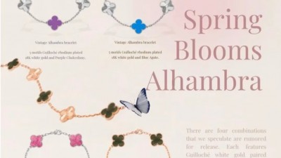 반ㅋ리프 빈티지 알함브라 브레이슬릿 5모티브 2025스프링 블로썸 4컬러