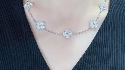 반ㅋ리프 빈티지 알함브라 목걸이 10모티브