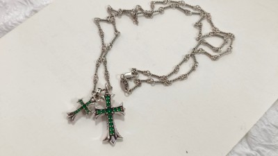 크ㄹ하츠 더블크로스 참 목걸이