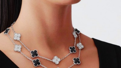 반ㅋ리프 빈티지 알함브라 목걸이 20모티브