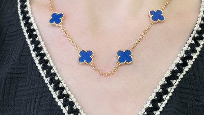 반ㅋ리프 빈티지 알함브라 목걸이 10모티브