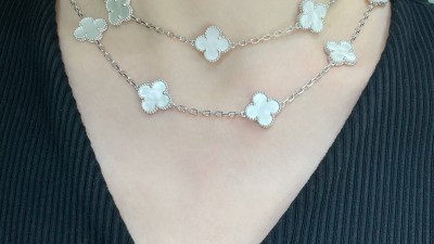 반ㅋ리프 빈티지 알함브라 목걸이 20모티브