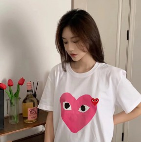 [공용][세일] 꼼ㄷ가르송 하트 프린트 티셔츠 6컬러