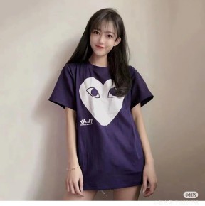 [공용][세일] 꼼ㄷ가르송 로고 프린트 티셔츠 2컬러