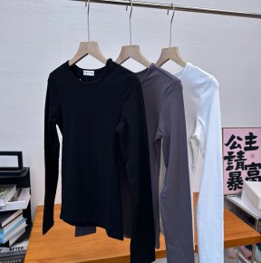 올ㄹ잇 댄 라운드넥 슬림핏 롱슬리브 3컬러