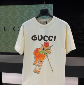 [공용] 구ㅉ 프린트 코튼 티셔츠