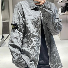 [공용][세일][한정수량] 스ㅌ 아일랜드 나일론 메탈 오버셔츠 2컬러