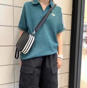 [공용] 아ㄷ다스 와플 니트 폴로 셔츠 2컬러