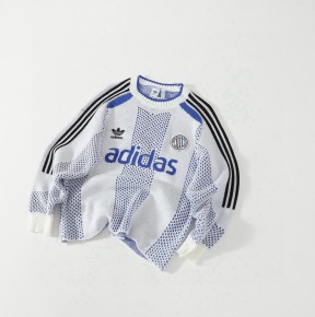 [공용] 아ㄷ다스 아ㄷ컬러 블록코어 롱 슬리브 풀오버 니트