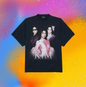 [공용] 발ㄹ시아가 킴 카다시안 오버사이즈 코튼 저지 티셔츠