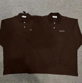 [공용] 미ㅇ미우 코튼 피케 폴로 셔츠