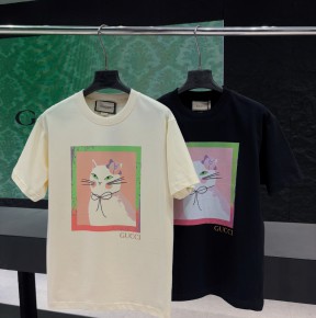 [공용] 구ㅉ 프린트 코튼 저지 티셔츠 2컬러